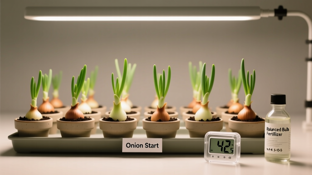 Stop Wasting Seedlings: The Exact Indoor Onion Planting Window + Fertilizer Schedule That Doubles Bulb Size (No Guesswork, No Burn-Off, Just Science-Backed Timing & Nutrients)
