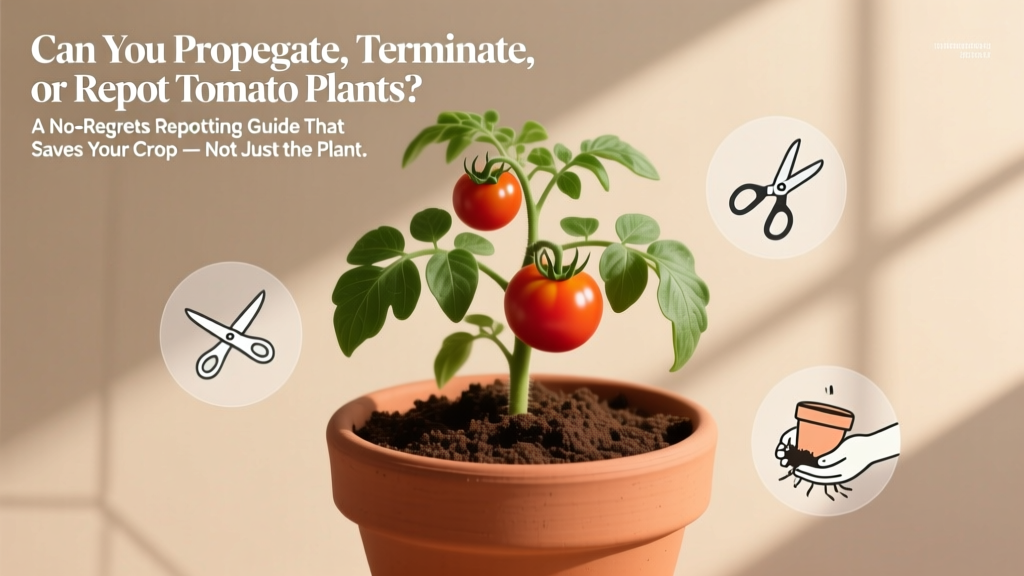 Can You Propagate, Terminate, or Repot Tomato Plants? A No-Regrets Repotting Guide That Saves Your Crop — Not Just the Plant