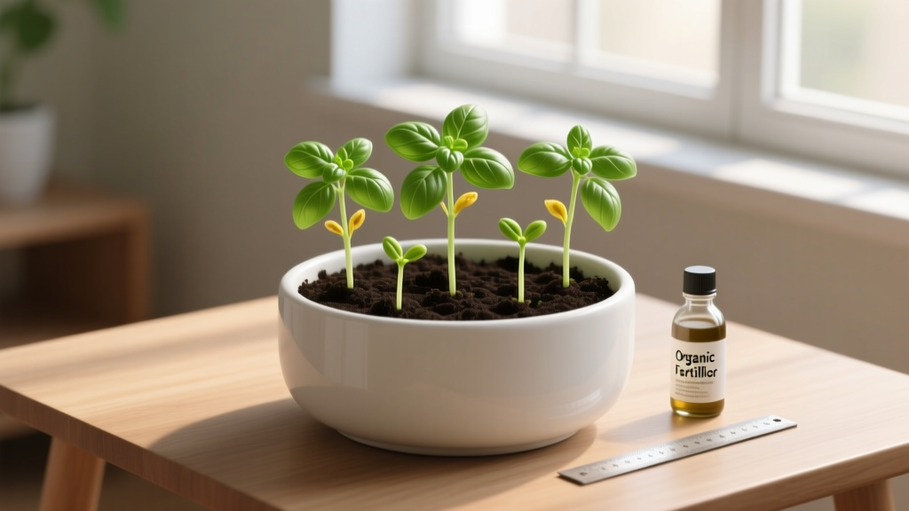 How to Plant Basil Seeds Indoors + Fertilizer Guide: The 7-Step No-Fail System That Prevents Leggy Seedlings, Yellow Leaves, and Stunted Growth (Even for First-Time Growers)