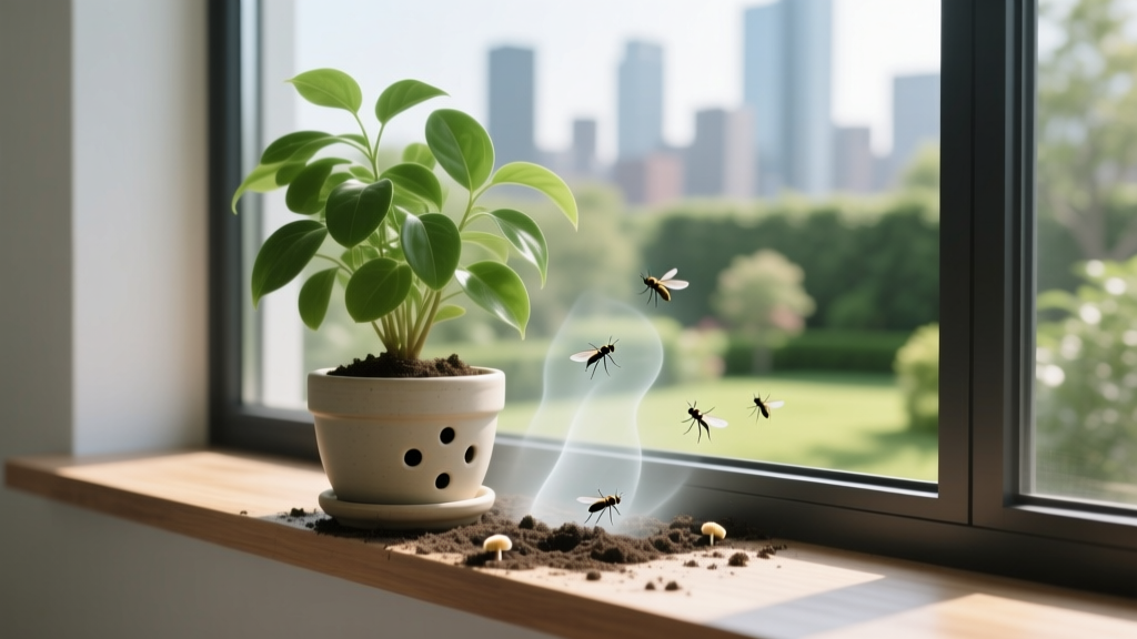 How to Get Rid of Flies in Soil of Indoor Plants (Even When They’re Near Outdoor Windows): A 7-Step Science-Backed Plan That Stops Fungus Gnats & Shore Flies in 48 Hours—Without Chemicals or Repotting