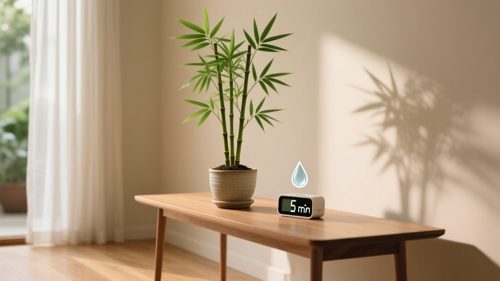 How to Care for Bamboo Plant Indoor Watering Schedule: The 5-Minute Weekly Check That Stops Yellow Leaves, Root Rot, and Sudden Collapse—Backed by University Extension Research
