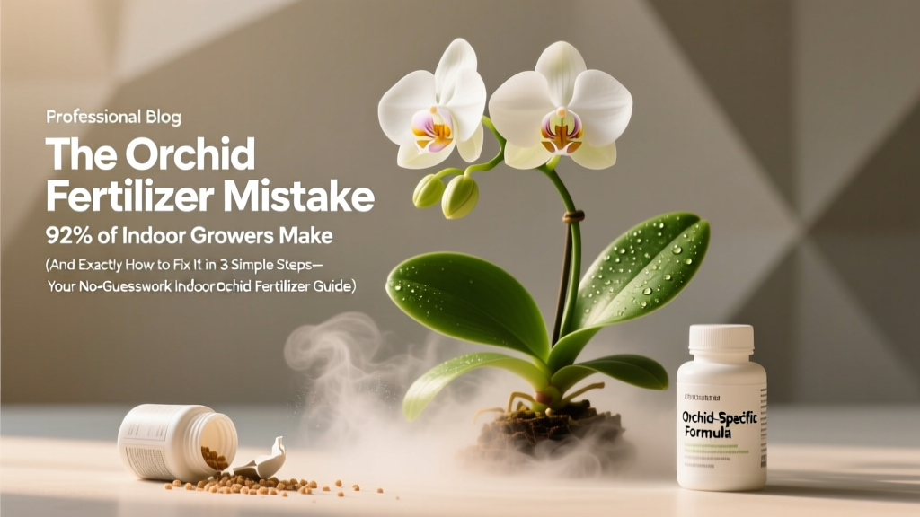 The Orchid Fertilizer Mistake 92% of Indoor Growers Make (And Exactly How to Fix It in 3 Simple Steps)—Your No-Guesswork Indoor Orchid Fertilizer Guide