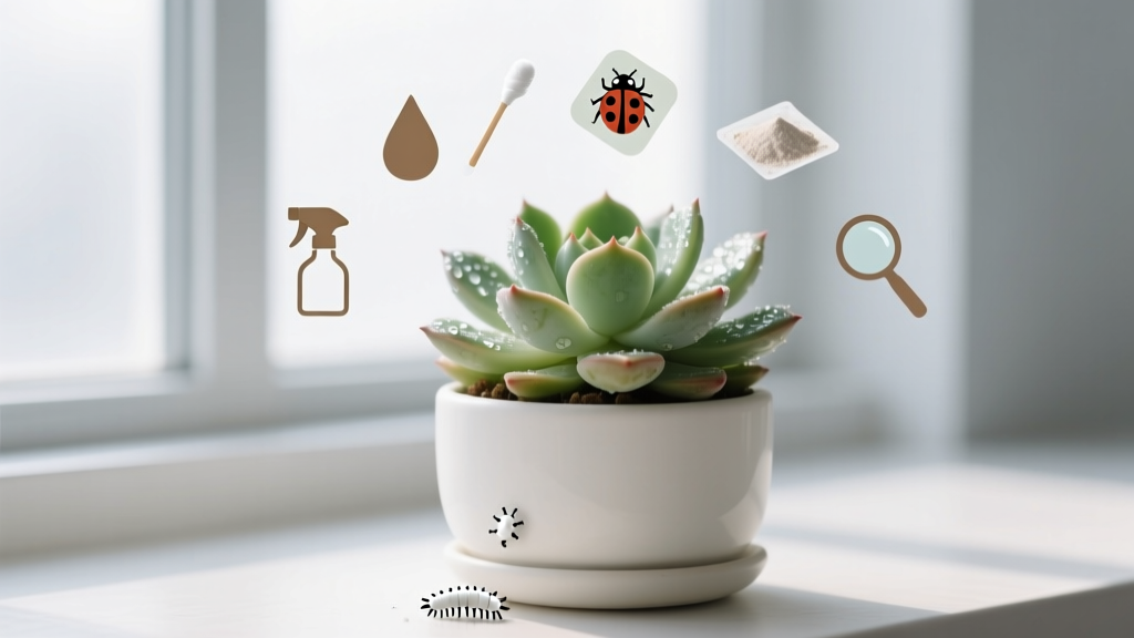 Succulent How to Kill White Bugs on Indoor Plants: 7 Science-Backed, Pet-Safe Methods That Actually Work (No More Guesswork or Repeated Infestations)