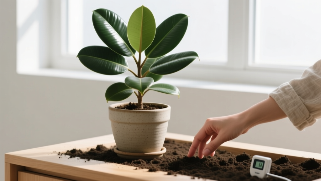 The Rubber Plant Watering Myth Exposed: Why 'Once a Week' Is Killing Your Ficus elastica (And Exactly How to Water It Indoors—Based on Light, Pot Size, Season & Soil Moisture)