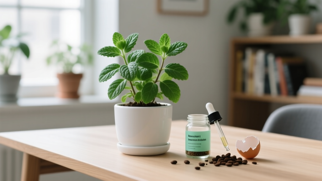 ‘Outdoor what to feed indoor mint plant’? You’re mixing up environments—and that’s why your mint is leggy, pale, or tasting bland. Here’s exactly what to feed indoor mint (not outdoor fertilizer), when, how much, and why common ‘natural’ feeds like coffee grounds or eggshells can stunt growth or invite pests.