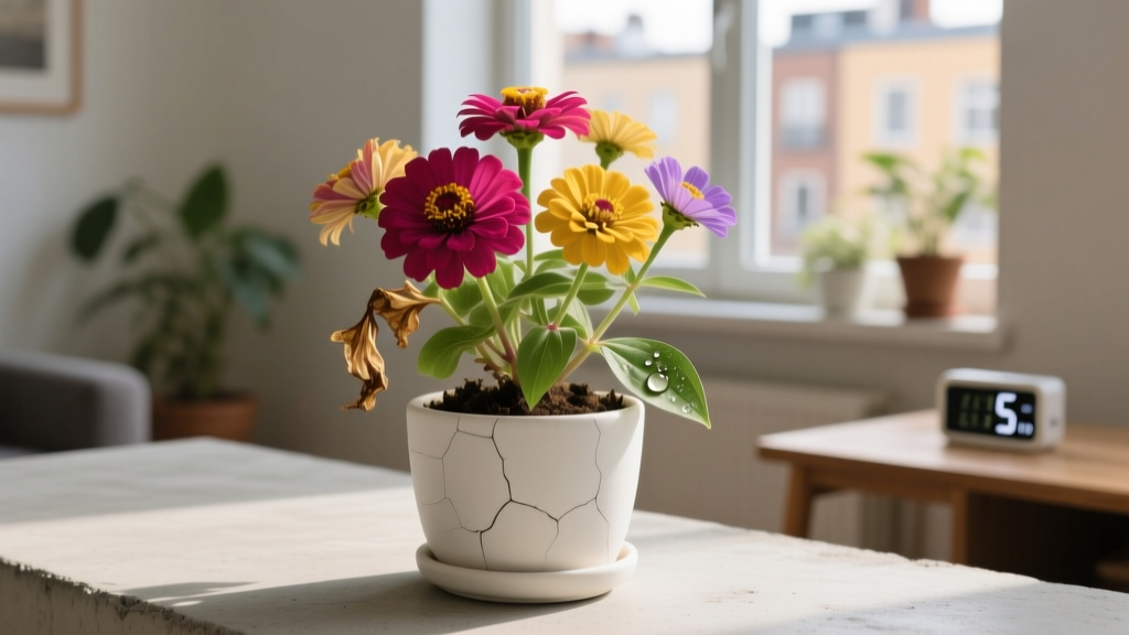 You’re Probably Killing Your Hidden Dragon Zinnia Hybrid Indoors—Here’s the Exact 5-Minute Daily Routine That Saves It (No Green Thumb Required)