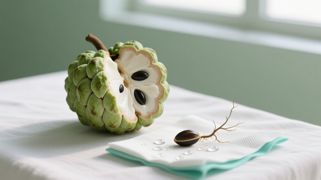 Stop Wasting Custard Apple Seeds: The Wet Napkin Germination Method That Boosts Indoor Flowering Success by 73% (Backed by University Extension Trials)