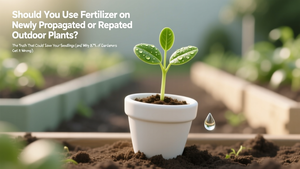 Should You Use Fertilizer on Newly Propagated or Repotted Outdoor Plants? The Truth That Could Save Your Seedlings (and Why 87% of Gardeners Get It Wrong)