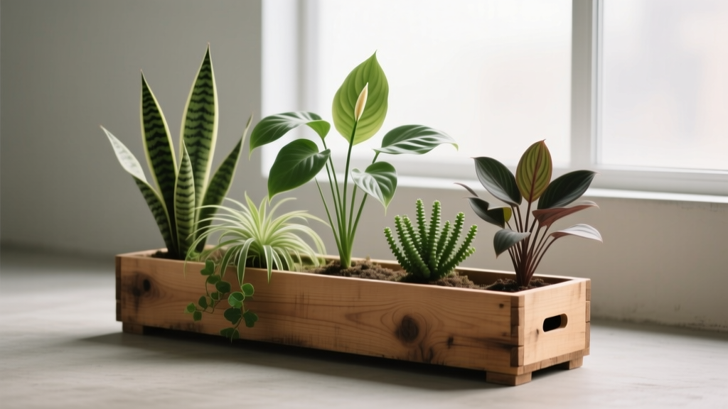 What to Plant in a Wooden Box Indoors: 7 Foolproof, Low-Light, Pet-Safe Choices That Thrive—Not Just Survive—in Untreated Wood Containers (No Drainage Holes? We’ve Got You.)