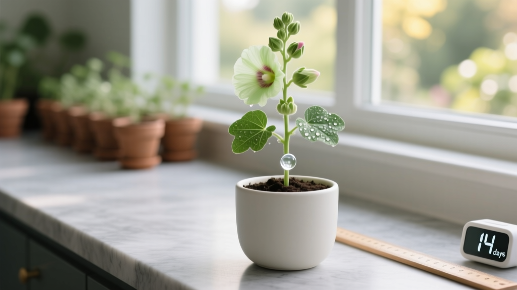 Stop Drowning Your Hollyhocks: The Exact Indoor Seed-Starting Watering Schedule That Boosts Germination by 73% (Backed by Cornell Extension Trials)
