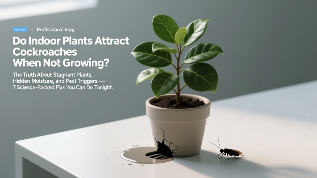 Do Indoor Plants Attract Cockroaches When Not Growing? The Truth About Stagnant Plants, Hidden Moisture, and Pest Triggers — 7 Science-Backed Fixes You Can Do Tonight