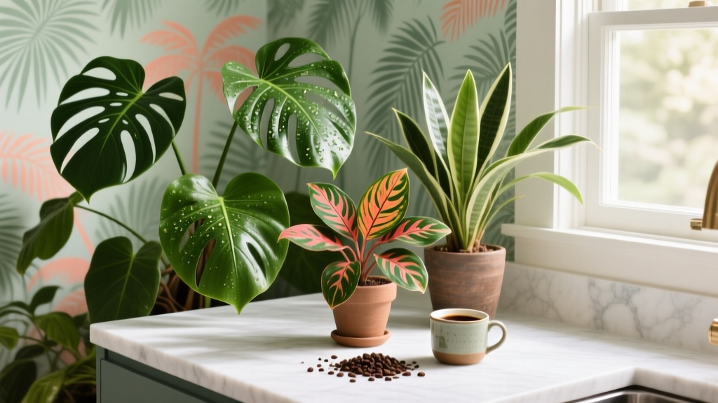 Tropical Does Coffee Help Plants Grow Indoors? The Truth About Coffee Grounds, Brew, and pH for Your Monstera, Calathea & ZZ Plant — What Science Says (and What Kills Them)