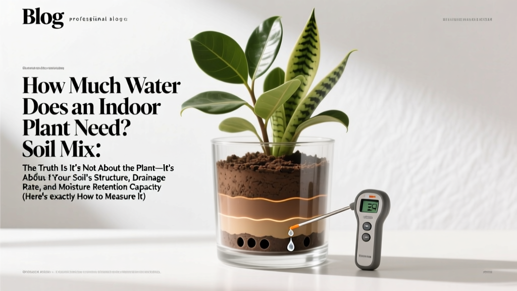 How Much Water Does an Indoor Plant Need Soil Mix? The Truth Is It’s Not About the Plant—It’s About Your Soil’s Structure, Drainage Rate, and Moisture Retention Capacity (Here’s Exactly How to Measure It)