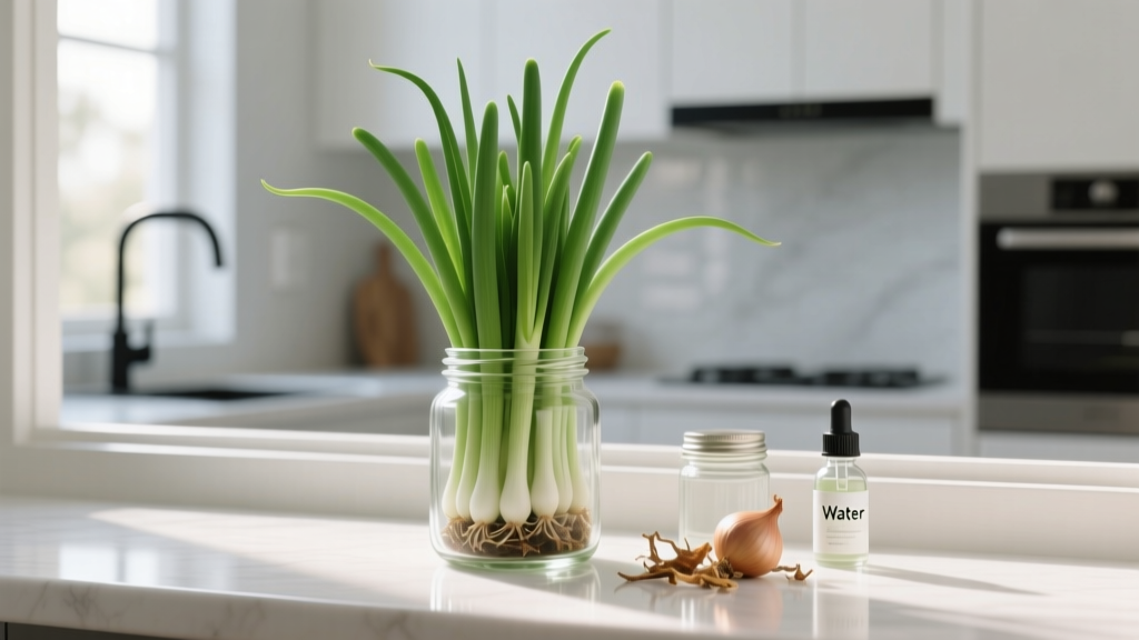 Stop Wasting Grocery Store Green Onions — Here’s Exactly How to Grow a Large, Thriving Indoor Green Onion Plant Year-Round (No Garden, No Soil, Just 3 Simple Supplies and 7 Days to First Harvest)
