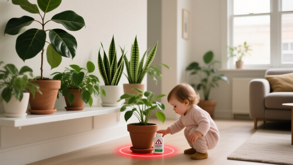 How to Baby Proof Indoor Plants & Fertilizer: A Pediatrician-Approved, Vet-Checked Safety Guide That Stops Toxic Exposure Before It Starts — Because One Unlabeled Bottle or Curious Crawl Can Change Everything