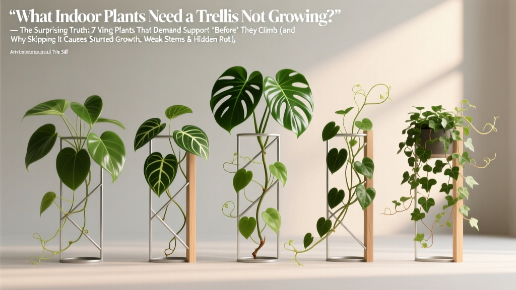 ‘What indoor plants need a trellis not growing?’ — The Surprising Truth: 7 Vining Plants That Demand Support *Before* They Climb (and Why Skipping It Causes Stunted Growth, Weak Stems & Hidden Rot)