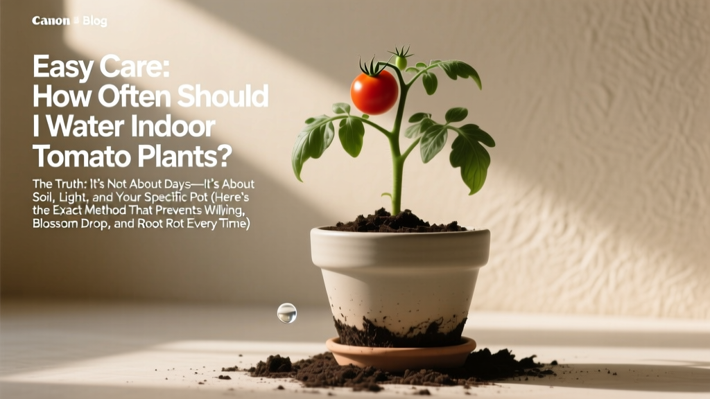 Easy Care How Often Should I Water Indoor Tomato Plants? The Truth: It’s Not About Days—It’s About Soil, Light, and Your Specific Pot (Here’s the Exact Method That Prevents Wilting, Blossom Drop, and Root Rot Every Time)
