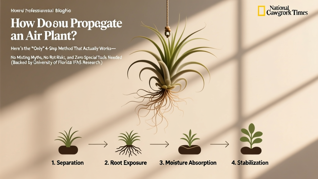 Succulent how do you propagate an air plant? Here’s the *only* 4-step method that actually works—no misting myths, no rot risks, and zero special tools needed (backed by University of Florida IFAS research).