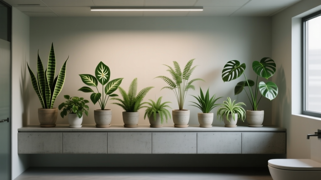 What's a good indoor plant that doesn't need sun in low light? 12 scientifically resilient options—even for windowless bathrooms, basements, and north-facing offices—plus how to keep them thriving without ever moving them toward a window.