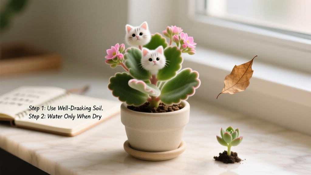 How to Propagate Calico Kitten Plant for Beginners: 5 Foolproof Steps That Actually Work (No Root Rot, No Guesswork, Just Tiny Fluffy Babies in 3 Weeks)