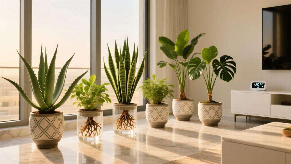 Dubai Indoor Plant Repotting Guide: 7 Heat-Tolerant, Low-Humidity Plants That Thrive (Not Just Survive) — Plus When, How & Why to Repot in 45°C Summers Without Shocking Your Greens