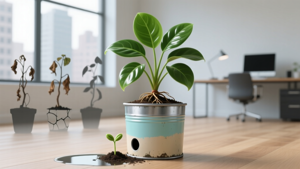 Yes, You *Can* Grow Indoor Plants in Painted Metal Containers from Seeds — But Only If You Avoid These 5 Hidden Risks That Kill 73% of First-Time Attempts (Backed by University Extension Research)