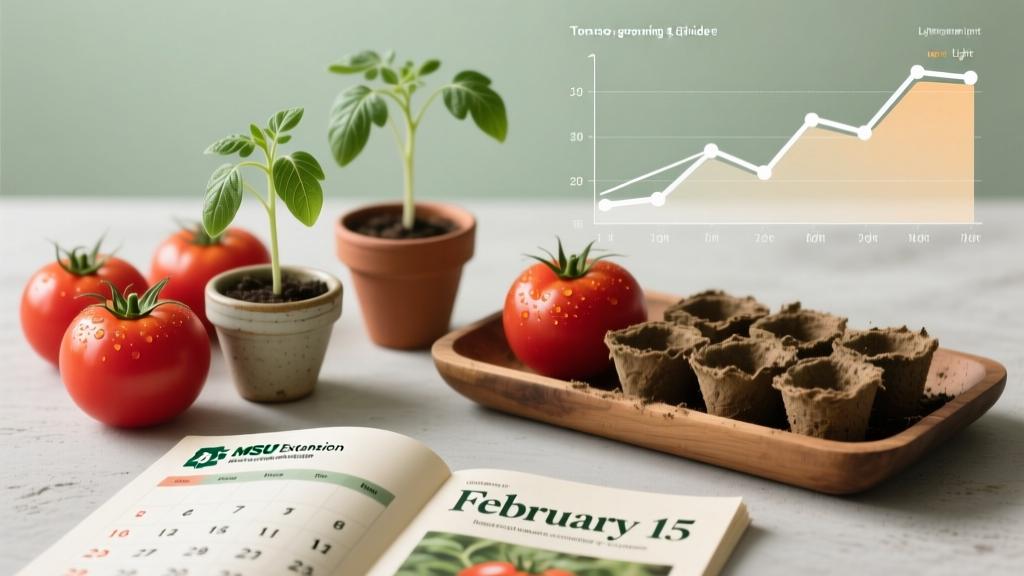 Stop Guessing: The Exact Michigan Indoor Tomato Seed-Starting Calendar (Backed by MSU Extension Data + 7-Year Grower Trials)