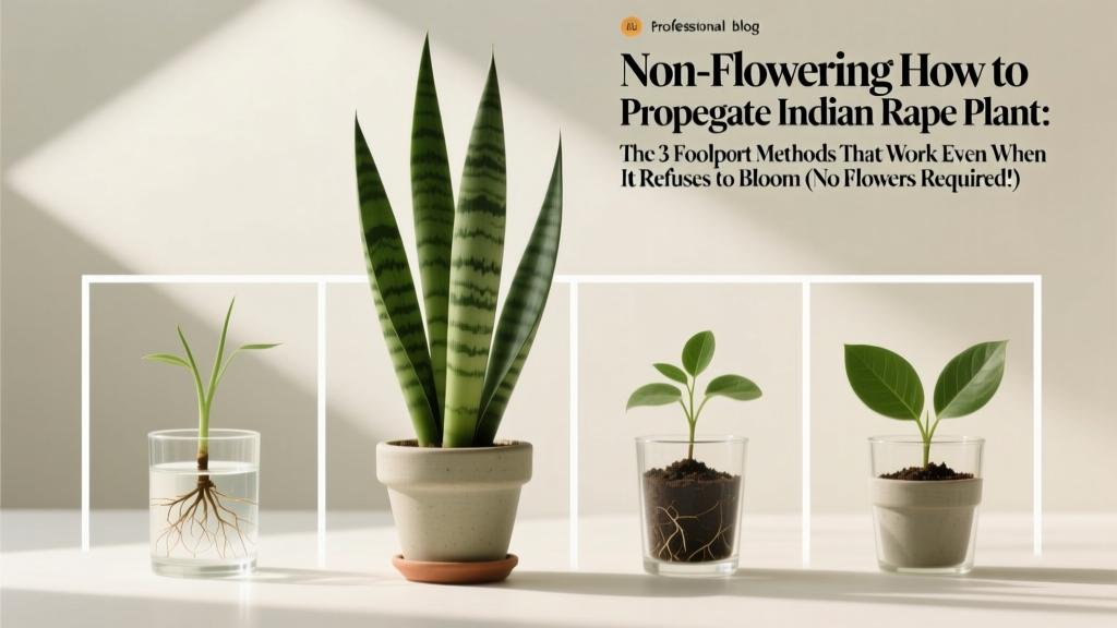 Non-Flowering How to Propagate Indian Rope Plant: The 3 Foolproof Methods That Work Even When It Refuses to Bloom (No Flowers Required!)