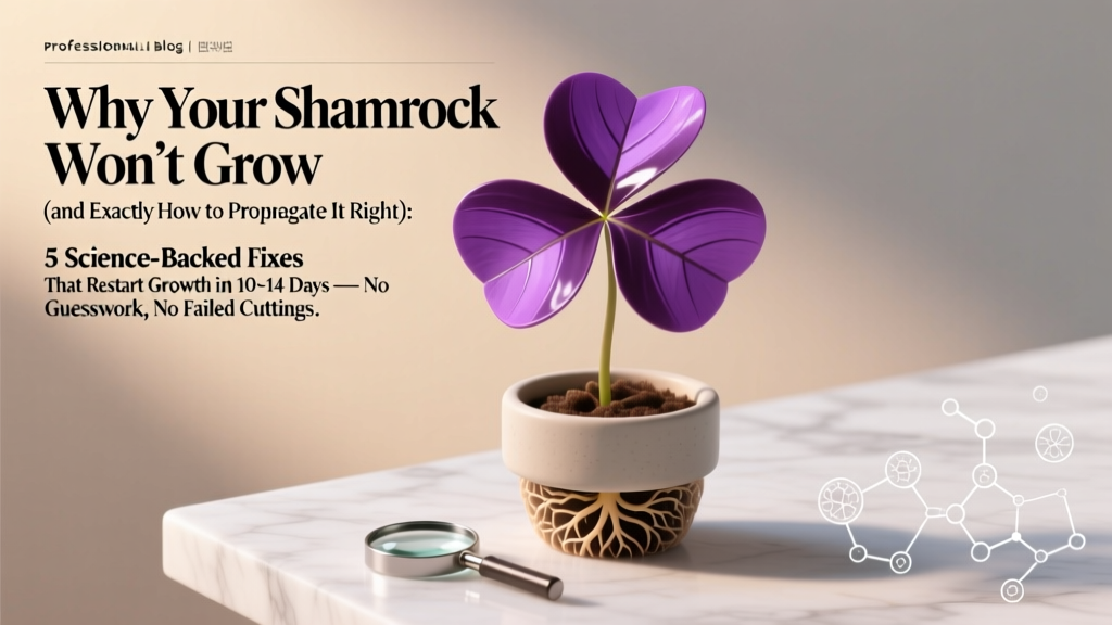 Why Your Purple Shamrock Won’t Grow (and Exactly How to Propagate It Right): 5 Science-Backed Fixes That Restart Growth in 10–14 Days — No Guesswork, No Failed Cuttings
