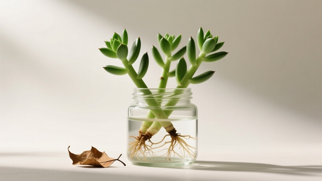 Why Your Jade Plant Cuttings Aren’t Growing in Water (And the 3 Science-Backed Fixes That Actually Work — No More Rot, No More Waiting)