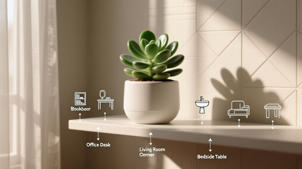 Where to Place a Jade Plant Indoors in Low Light: The Truth About Survival (Spoiler: It’s Not Just ‘Near a Window’) — 5 Science-Backed Spots That Actually Work Without Direct Sun