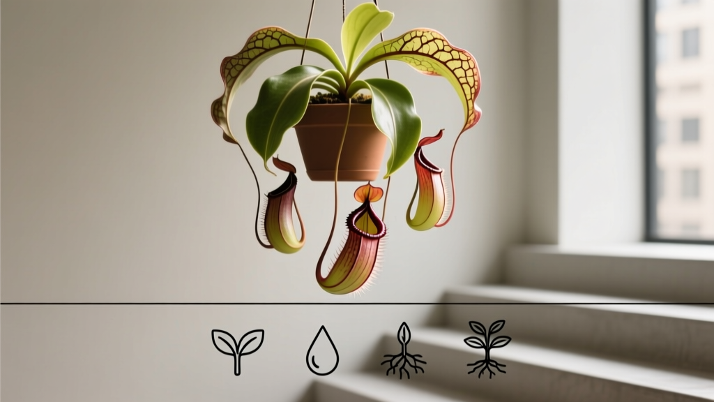 How to Propagate Hanging Pitcher Plants in Low Light: The 4-Step Method That Actually Works (No Grow Lights, No Failures, Just Healthy Offspring)