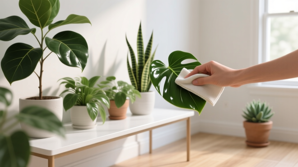 Stop Dusty Leaves from Suffocating Your Plants: The 5-Minute, No-Stress Method for Easy Care How to Clean the Leaves of Indoor Plants (Without Damaging Wax, Triggers, or Your Sanity)