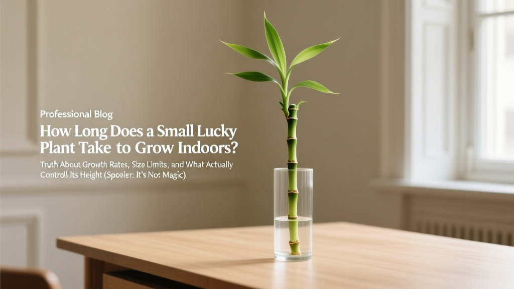 How Long Does a Small Lucky Bamboo Plant Take to Grow Indoors? The Truth About Growth Rates, Size Limits, and What Actually Controls Its Height (Spoiler: It’s Not Magic)