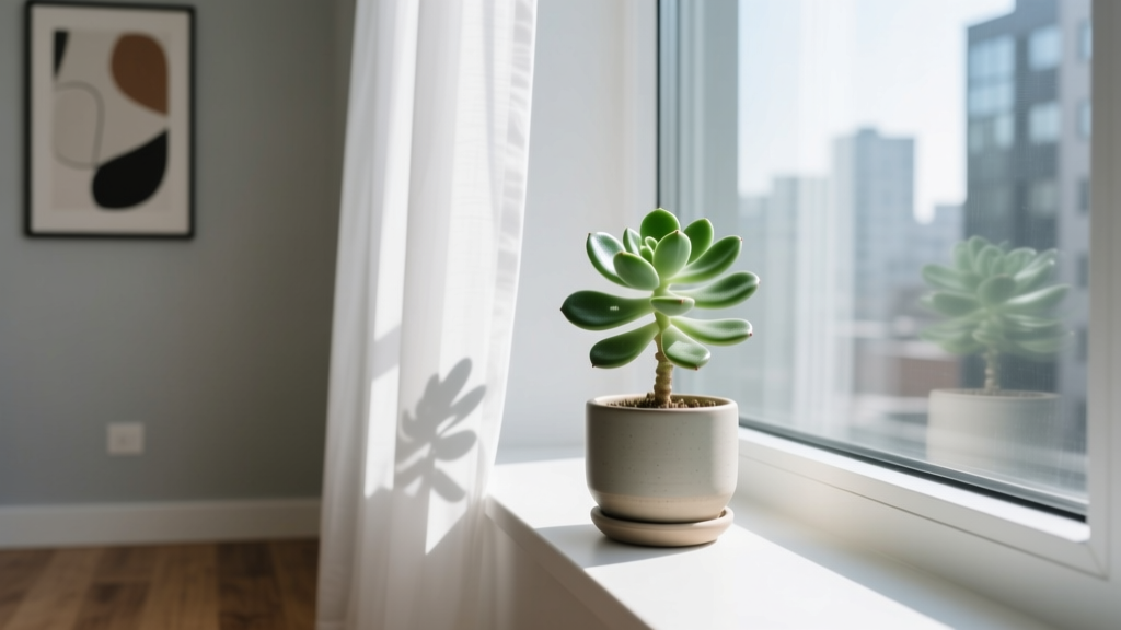 Small jade plant indoor or outdoor? The truth no one tells you: where to place it *right now* based on light, temperature, and your actual living space—not textbook ideals.