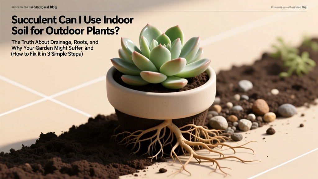 Succulent Can I Use Indoor Soil for Outdoor Plants? The Truth About Drainage, Roots, and Why Your Garden Might Suffer (and How to Fix It in 3 Simple Steps)