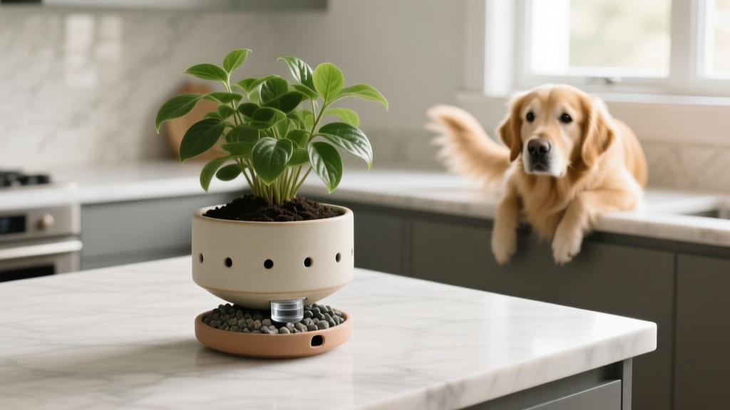 Pet Friendly How to Pot an Indoor Plant Without Drainage: The Truth About Safer Self-Watering Pots, Layered Substrates, and Why 'Just Add Gravel' Is Putting Your Dog at Risk
