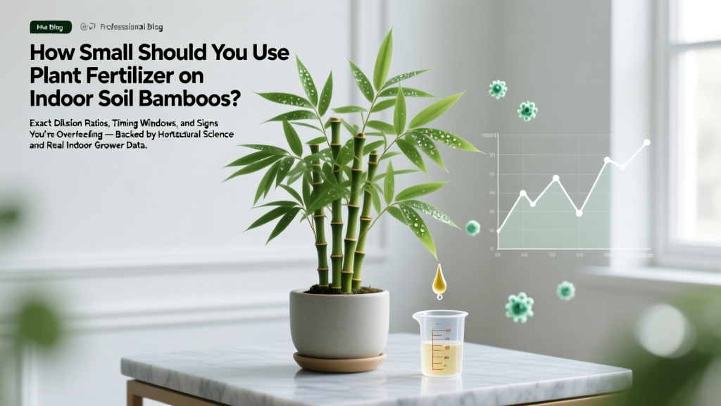 How Small Should You Use Plant Fertilizer on Indoor Soil Bamboos? The Exact Dilution Ratios, Timing Windows, and Signs You’re Overfeeding — Backed by Horticultural Science and Real Indoor Grower Data