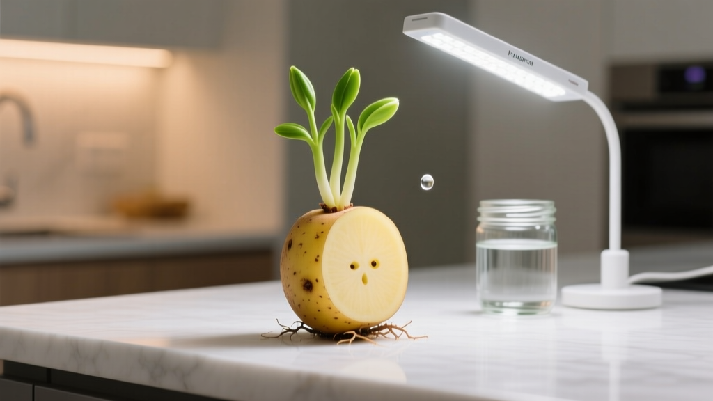 Stop Wasting Store-Bought Potatoes: The Exact 7-Step Method to Fast-Growing Cut Potato Plants Indoors (No Garden, No Soil, Just Light & Water)