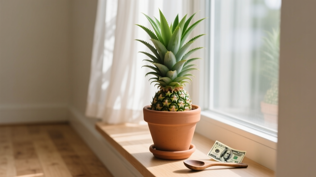 How to Grow Pineapple Plants Indoors Under $20: A Step-by-Step Guide That Actually Works (No Special Lights, No Expensive Soil — Just a $3 Crown & Your Windowsill)