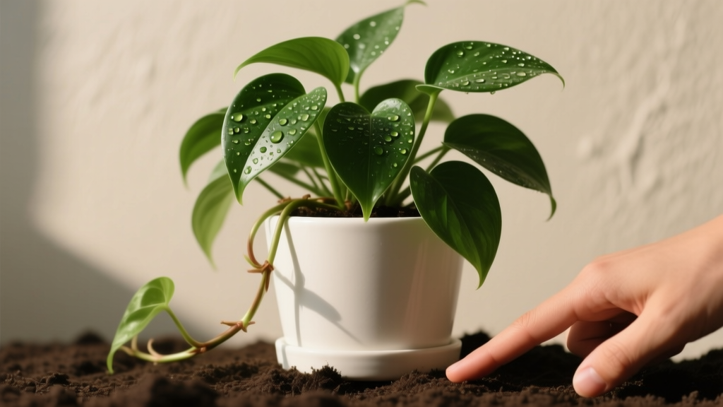 How Often to Water Pothos Plant Indoors for Beginners: The Exact Finger-Test Rule (No Guesswork, No Overwatering, No More Yellow Leaves)