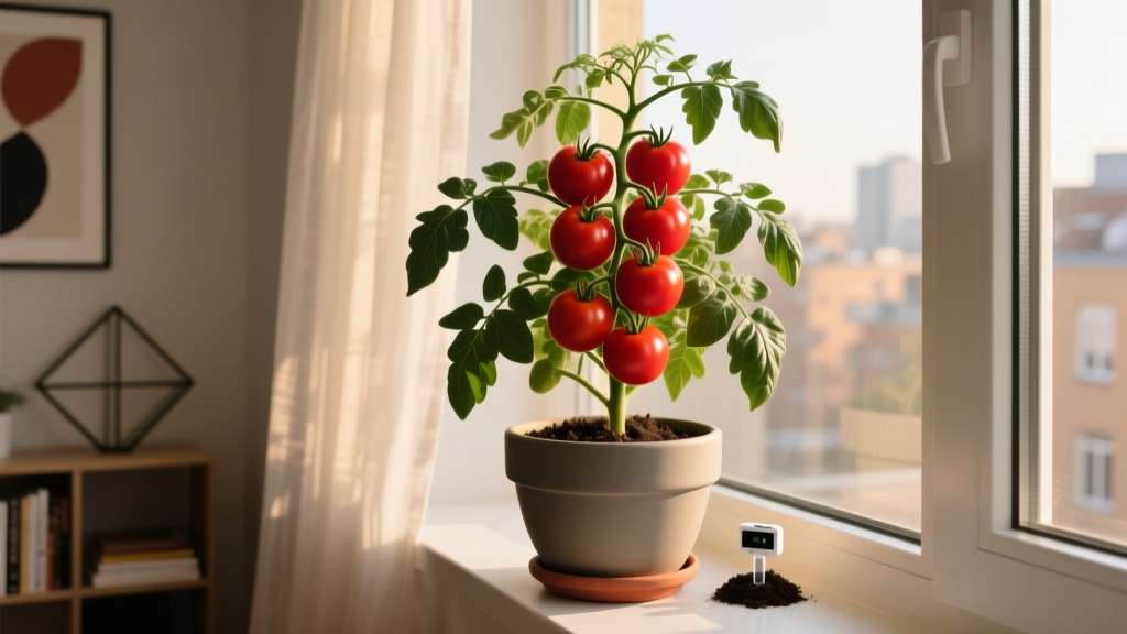 Stop Drowning or Dehydrating Your Indoor Tomatoes: The Exact Watering Schedule That Grew 27 Pounds of Fruit in My Apartment — Based on Soil Moisture Sensors, 3 Seasons of Data, and RHS-Verified Root Zone Science