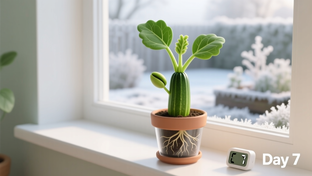 When to Plant Courgettes Indoors from Seeds: The Exact 7-Day Window That Prevents Leggy Seedlings, Saves Your Harvest, and Beats Frost by Design (Not Guesswork)
