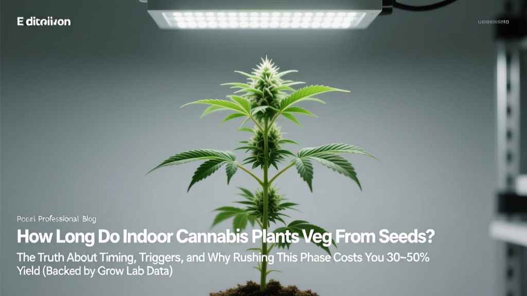 How Long Do Indoor Cannabis Plants Veg From Seeds? The Truth About Timing, Triggers, and Why Rushing This Phase Costs You 30–50% Yield (Backed by Grow Lab Data)