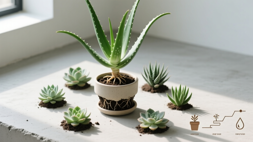 Stop Killing Your Aloe Vera: The Only Indoor Repotting & Companion Planting Guide That Prevents Root Rot, Boosts Growth, and Creates a Thriving Desert Micro-Ecosystem (With 7 Proven Pairings + Step-by-Step Visual Timeline)