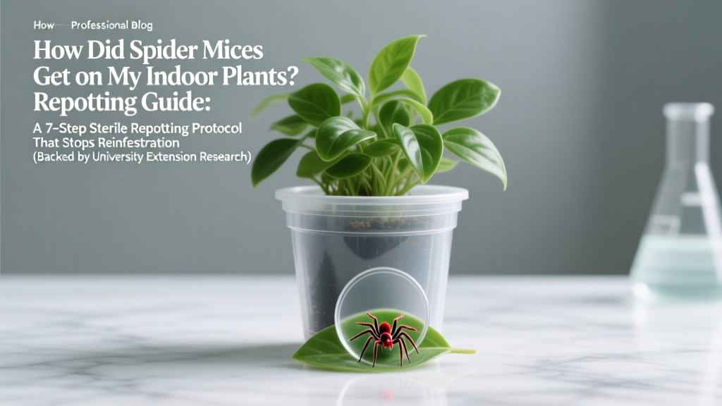 How Did Spider Mites Get on My Indoor Plants Repotting Guide: A 7-Step Sterile Repotting Protocol That Stops Reinfestation (Backed by University Extension Research)