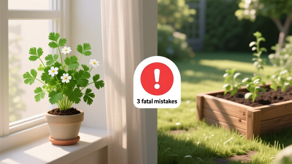 Is cilantro an indoor or outdoor plant from seeds? Here’s the truth: You *can* grow it successfully both ways—but only if you avoid these 3 fatal beginner mistakes that kill 78% of home-grown cilantro crops (backed by UC Davis Extension data).