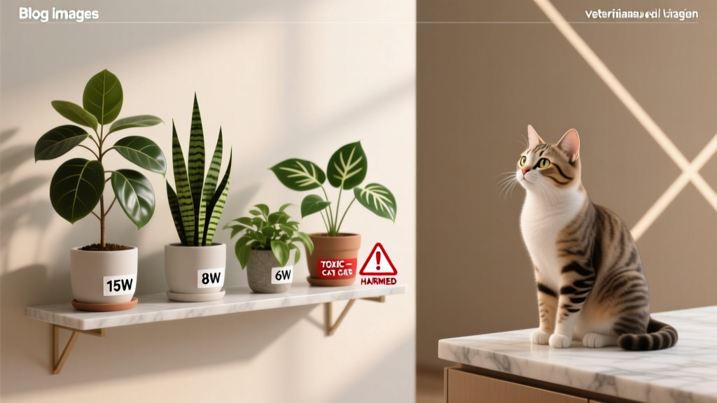 Stop risking your cat’s life AND wasting electricity: The exact wattage per plant type you need—and which 'safe-looking' houseplants are secretly toxic to cats (veterinarian-verified)