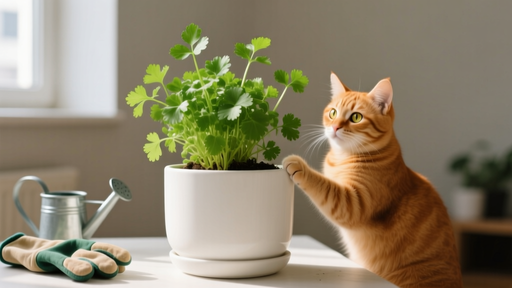 Is Cilantro Toxic to Cats? When to Plant It Indoors (by Zone), How to Grow It Safely, and Why Your Cat Might Actually Love It — A Vet-Approved Guide for Indoor Gardeners