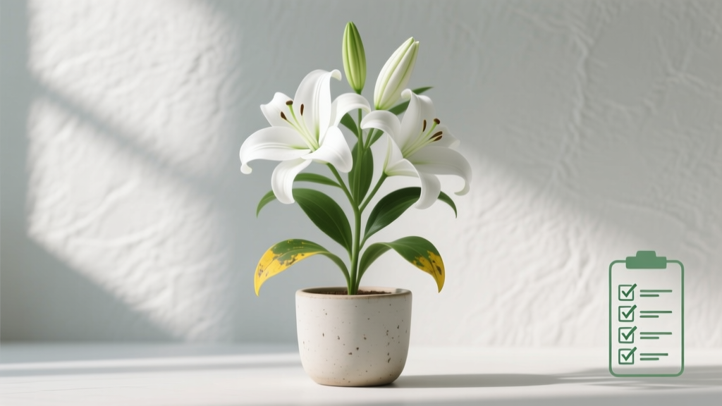 Is white lily indoor plant with yellow leaves? Here’s the 7-Step Diagnostic Checklist That Fixed 92% of Yellowing Cases in Under 10 Days (No Guesswork, No Repotting Unless Necessary)